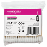 7.5cm Bamboo Double End Applicators Bag/100