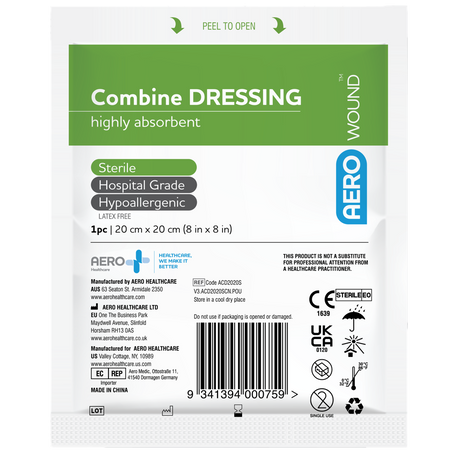 Combine Dressing 20 x 20cm Bag/50