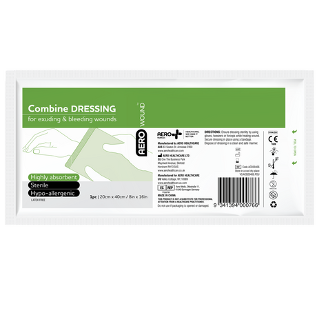 Combine Dressing 20cm x 40cm 5/Pk