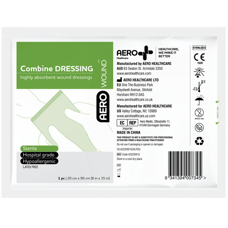Combine Dressing 20cm x 91cm 5/Pk
