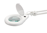 LED Magnifying Lamp with Table Clamp (12cm diameter, 115cm extension)