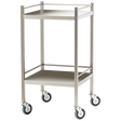 Small Stainless Steel Trolley with Rails 50 x 50 x 97cm