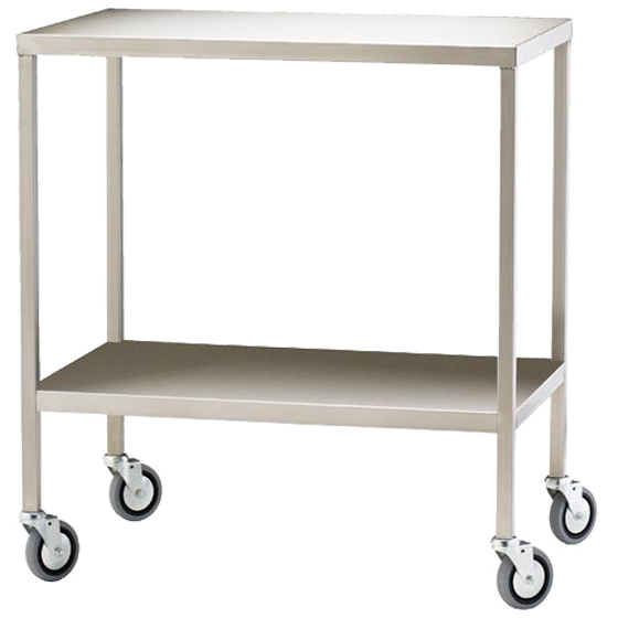 Medium Stainless Steel Trolley 80 x 50 x 90.5cm