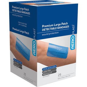 Premium Detectable Large Patch 7.5 x 5cm Box/25