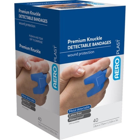 Premium Detectable Knuckle Dressings 7.5 x 3.8cm Box/40