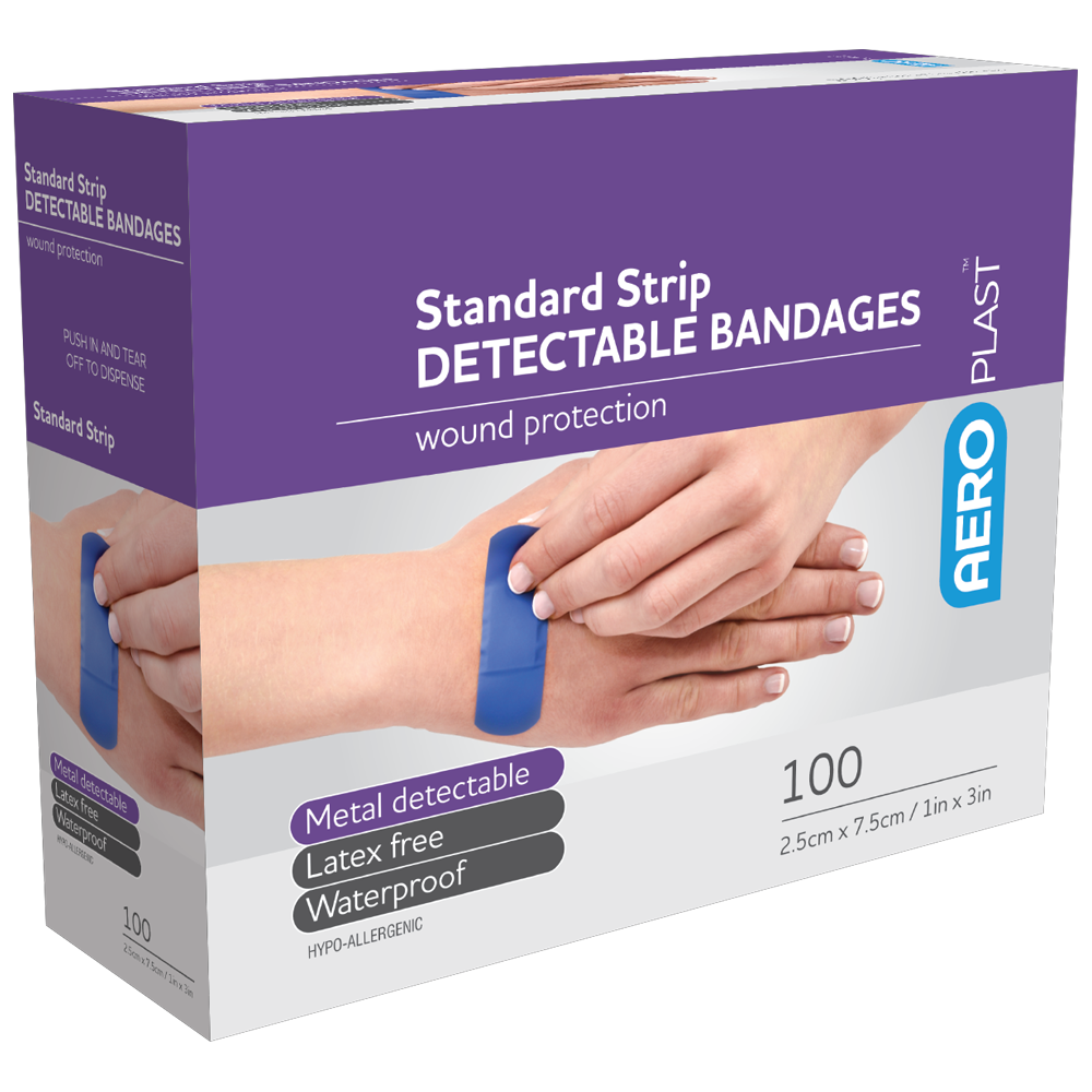 Standard Detectable Strips 7.5 x 2.5cm Box/100