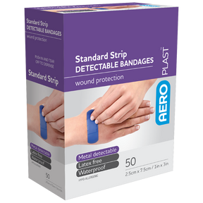 Standard Detectable Strips 7.5 x 2.5cm Box/50