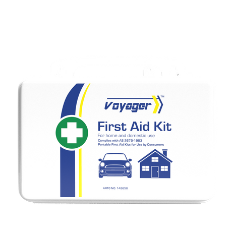 VOYAGER Plastic Waterproof First Aid Kit 13 x 21 x 7.5cm