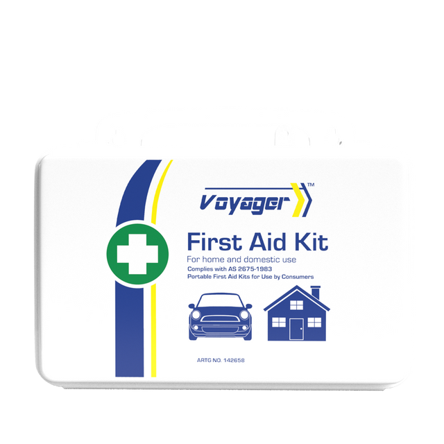 VOYAGER Plastic Waterproof First Aid Kit 13 x 21 x 7.5cm