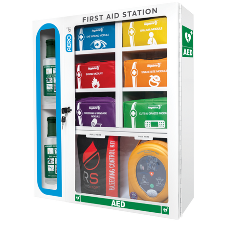 First Aid Station with 6 Modules 69cm x 62.5cm x 15.5cm