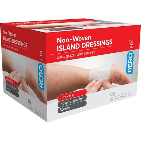Non-Woven Island Dressing 6 x 8cm Box/50