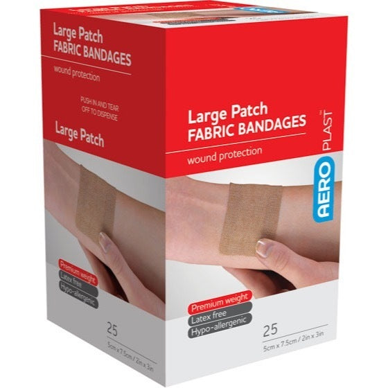 Premium Fabric Large Patch 7.5 x 5cm Box/25