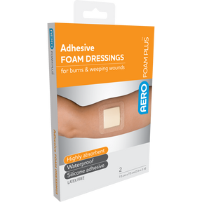 Adhesive Foam Dressings 7.5 x 7.5cm Box/2