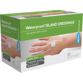 Waterproof Island Dressing 4cm x 5cm Box/50