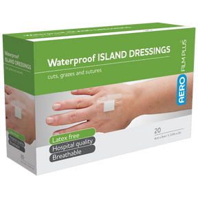 Waterproof Island Film Dressings 4cm x 5cm Box/20