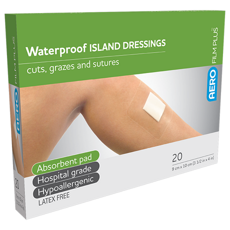Waterproof Island Dressing 9 x 10cm Box/20