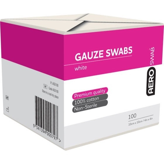 Non-Sterile White Gauze Swab 10 x 10cm 80/Pks (8PLY)