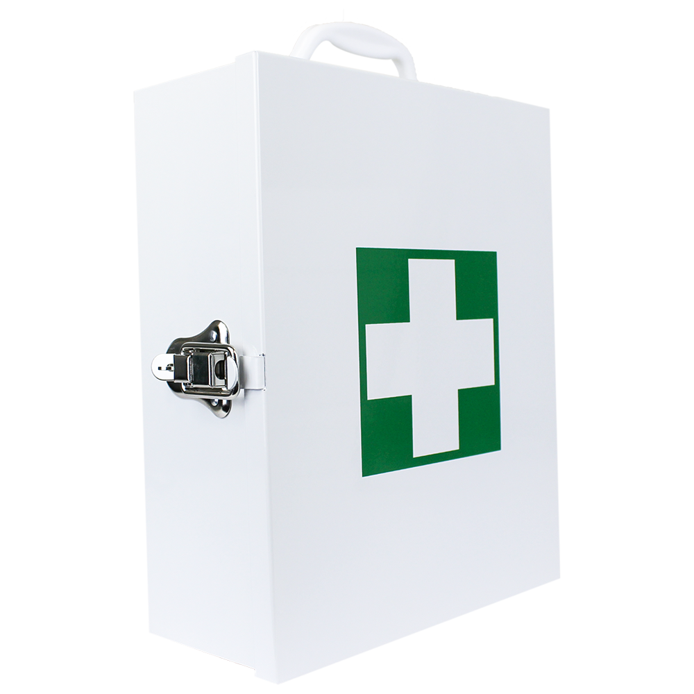 Small Metal First Aid Cabinet 25 x 31 x 12cm