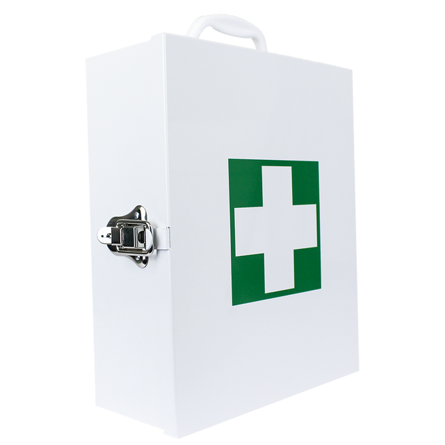 Small Metal First Aid Cabinet 25 x 31 x 12cm