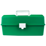 Green Plastic First Aid Tacklebox with 1 Tray 16 x 33 x 19cm