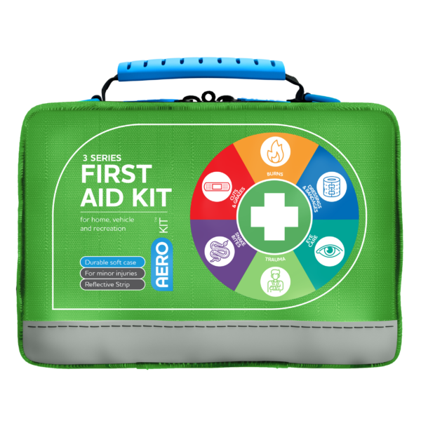 3 Series First Aid Kit Softpack Green 20×11.5×16 cm