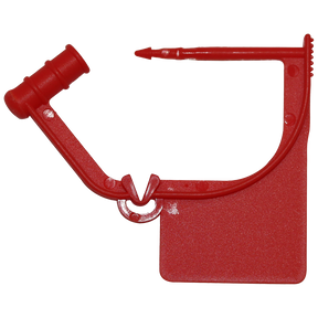 Small Red Plastic Safety Seal 100/pk
