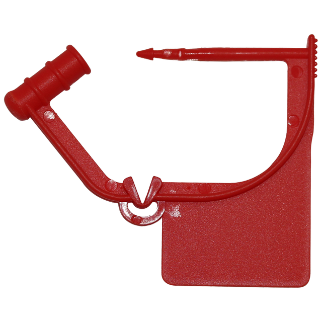 Small Red Plastic Safety Seal 100/pk