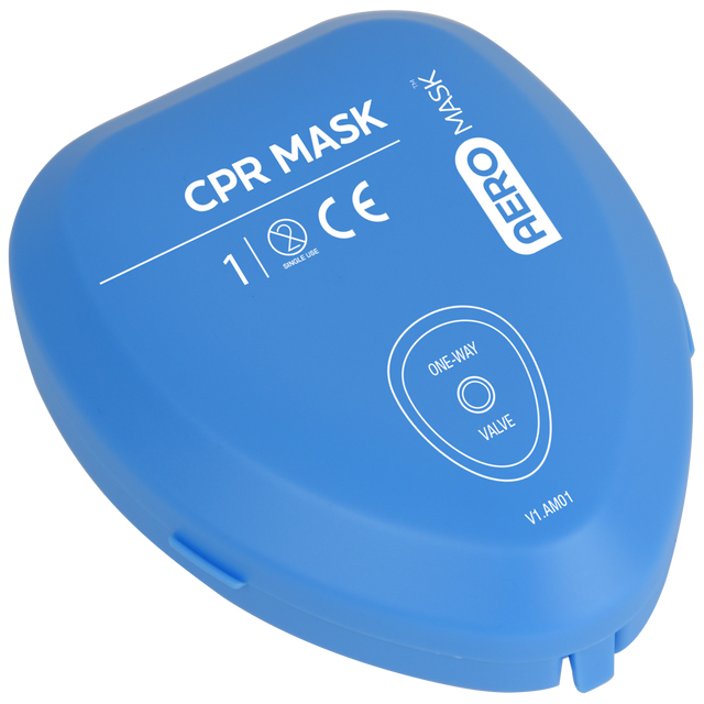CPR Mask in hard cover