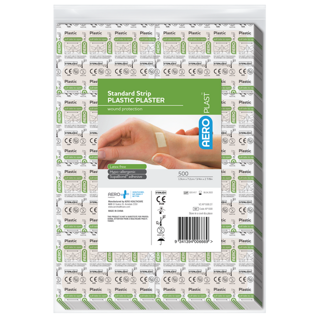 Plastic Standard Strip 7.2 x 1.9cm Bag/500