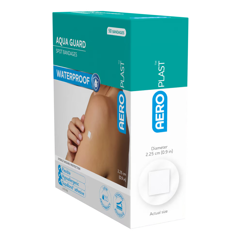Spot Dressings Waterproof 2.25 x 2.25cm Box/50 – 6 Boxes