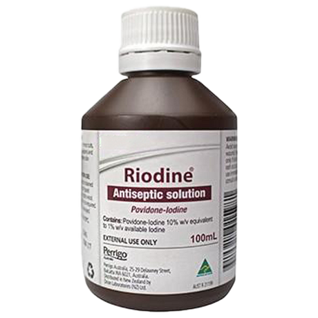 RIODINE 10% Povidone Iodine Solution 100ml