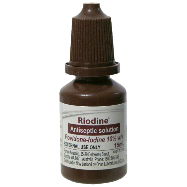 Povidone Iodine Solution Dropper Bottle 15ml