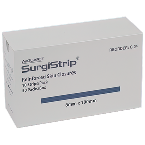 Wound Closure Strips 6 x 100mm 10 strips/card Box/50