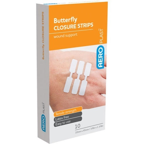 Butterfly Wound Closures 45 x 10mm Box/10