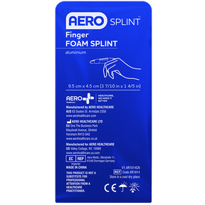 Finger Aluminium Foam Splint 9.5 x 4.5cm
