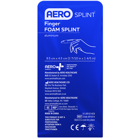 Finger Aluminium Foam Splint 9.5 x 4.5cm