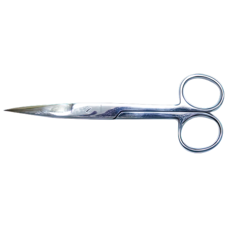 Medical Scissors Stainless Steel 13cm Sharp/Sharp 12/Pk