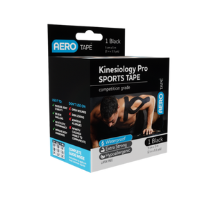 Black Kinesiology Pro Sports Tape 5cm x 5m