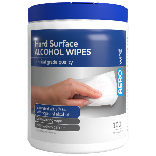 Hard Surface Disinfectant Wipes - Tub/100