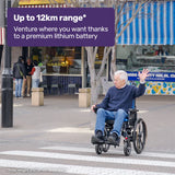 Folding Electric Wheelchair – 24" Wheels, Up to 130kg Load