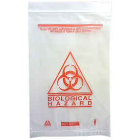 Biohazard Clinical Waste Bag 255 x 160mm 50/Pk