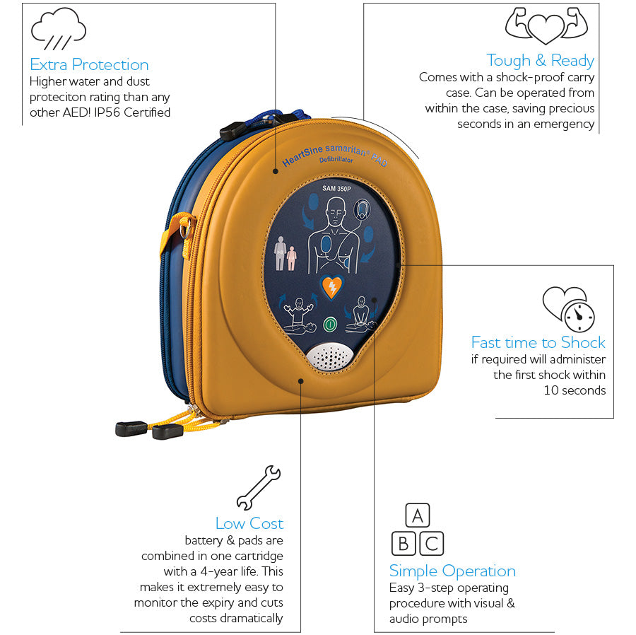 HeartSine Samaritan PAD 500P Defibrillator WiFi
