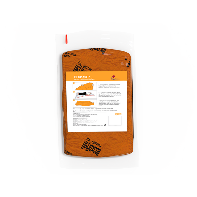 BLIZZARD Orange EMS Emergency Blanket 233 x 196cm