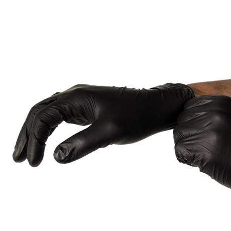 Large Black Nitrile Powder-Free Gloves Pair/2
