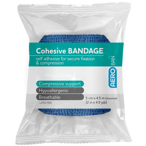 Blue Cohesive Bandage 5cm x 4.5M