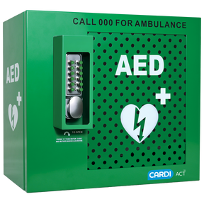 CARDIACT Alarmed Outdoor AED Cabinet with Lock