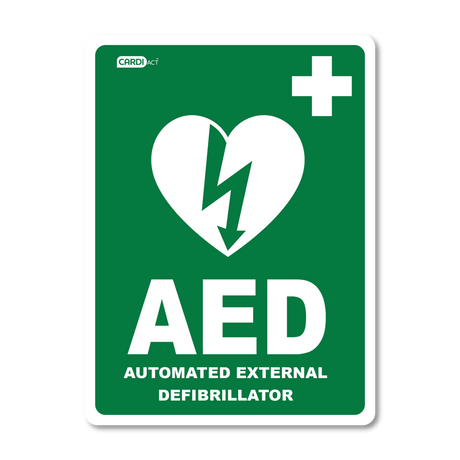 CARDIACT AED Wall Sticker 22.5 x 30cm