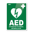 CARDIACT Poly AED Defibrillator Sign 22.5 x 30cm