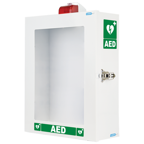 Defibtech Lifeline VIEW Defibrillator Package with Wall Cabinet