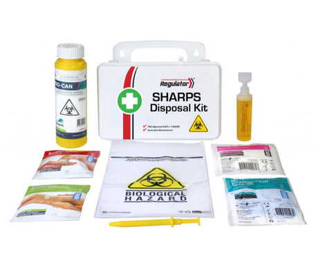 REGULATOR Sharps Disposal Kit 21 x 7.5 x 13cm